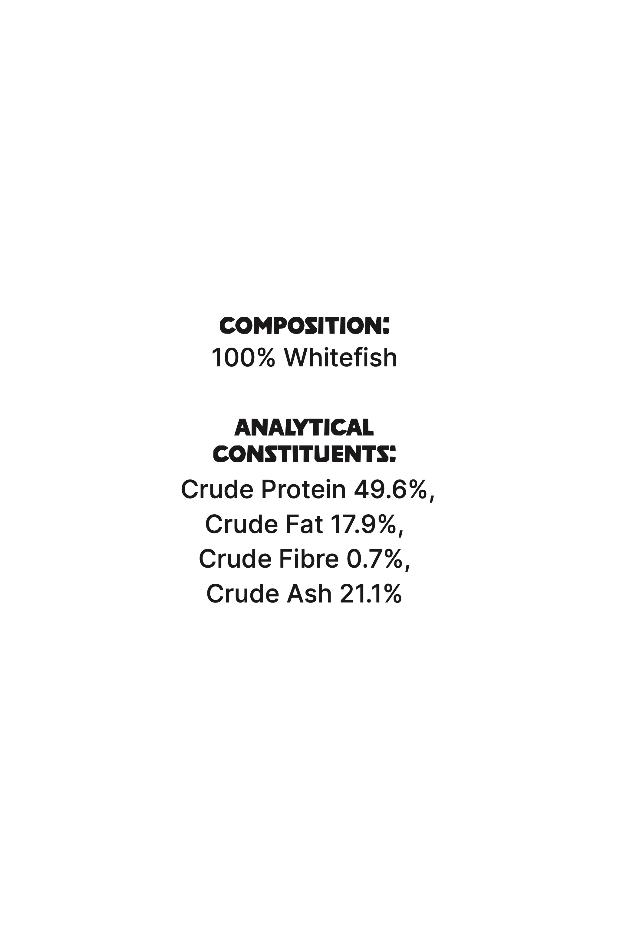 Fish Cubes Composition