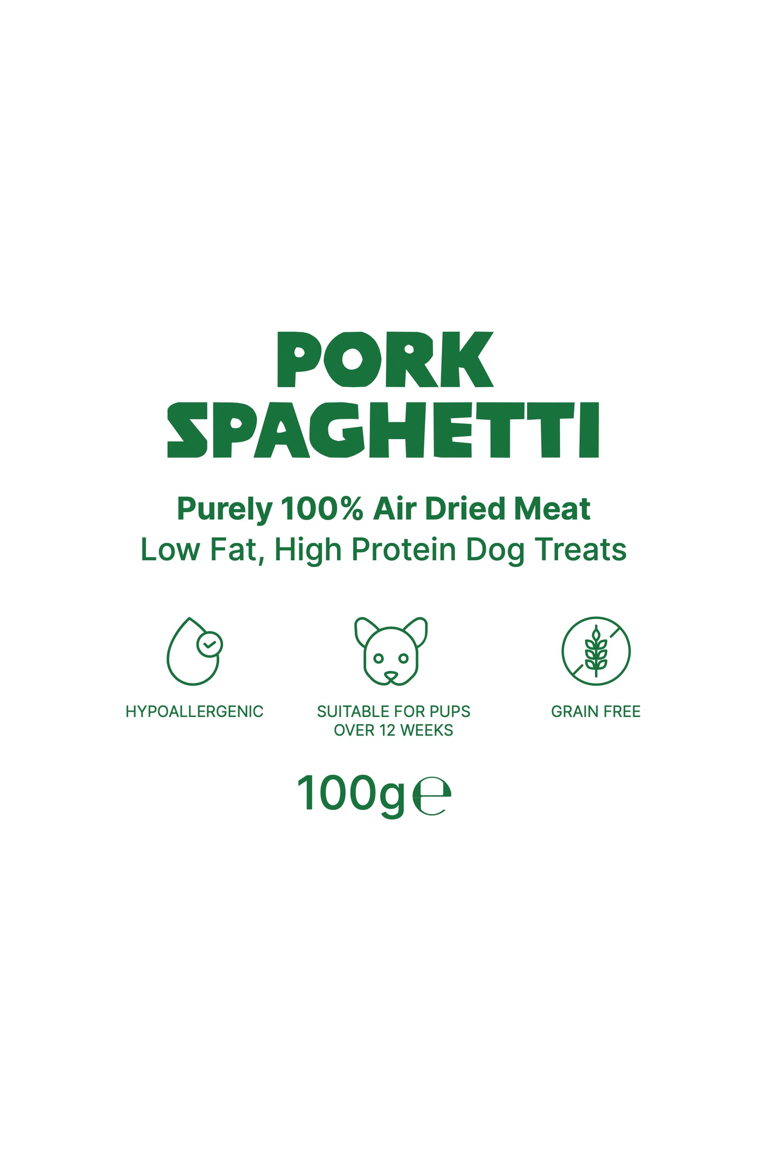 Pork Spaghetti Details - Natural Dog Treat