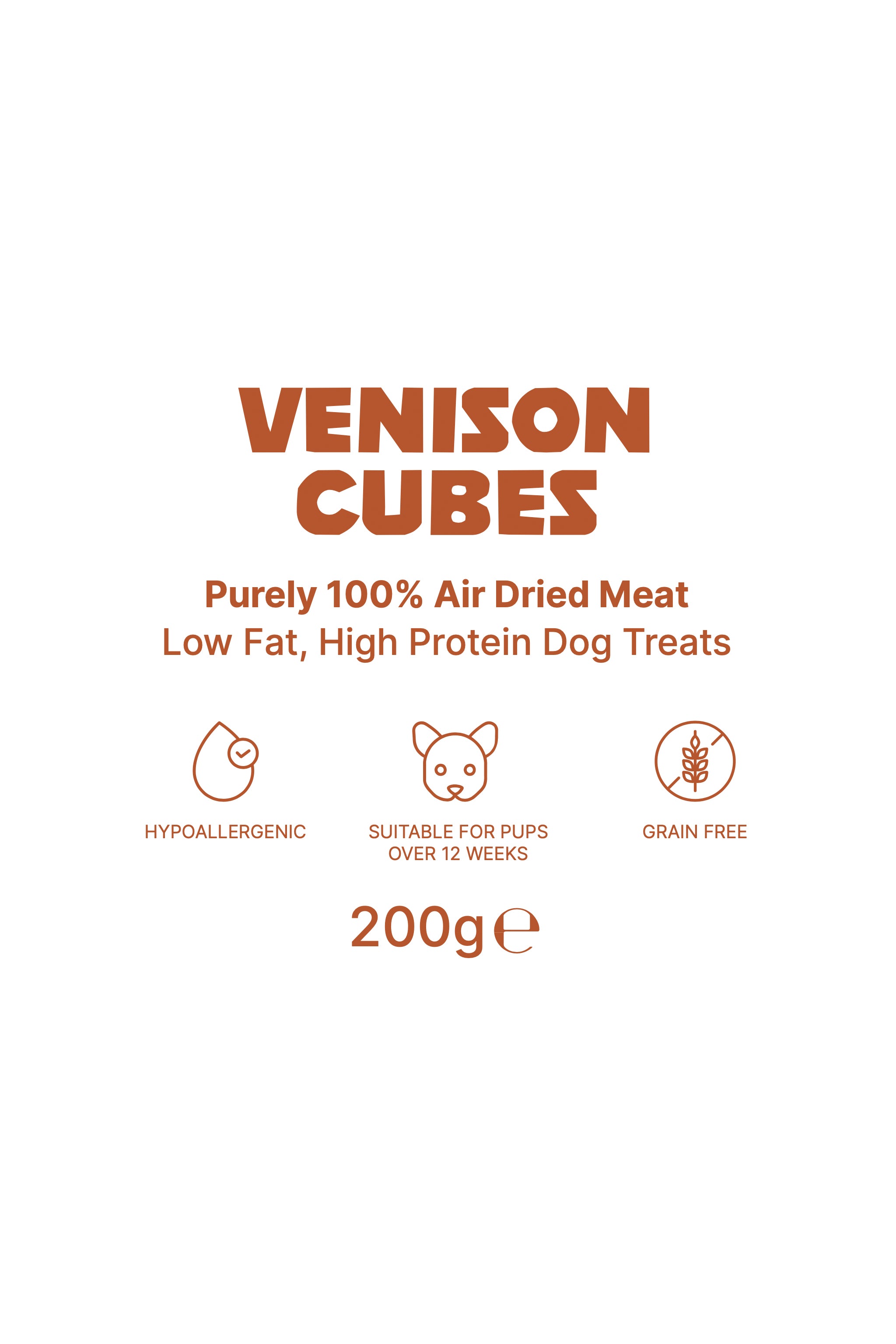 Venison Cubes Details - Natural Dog Treat