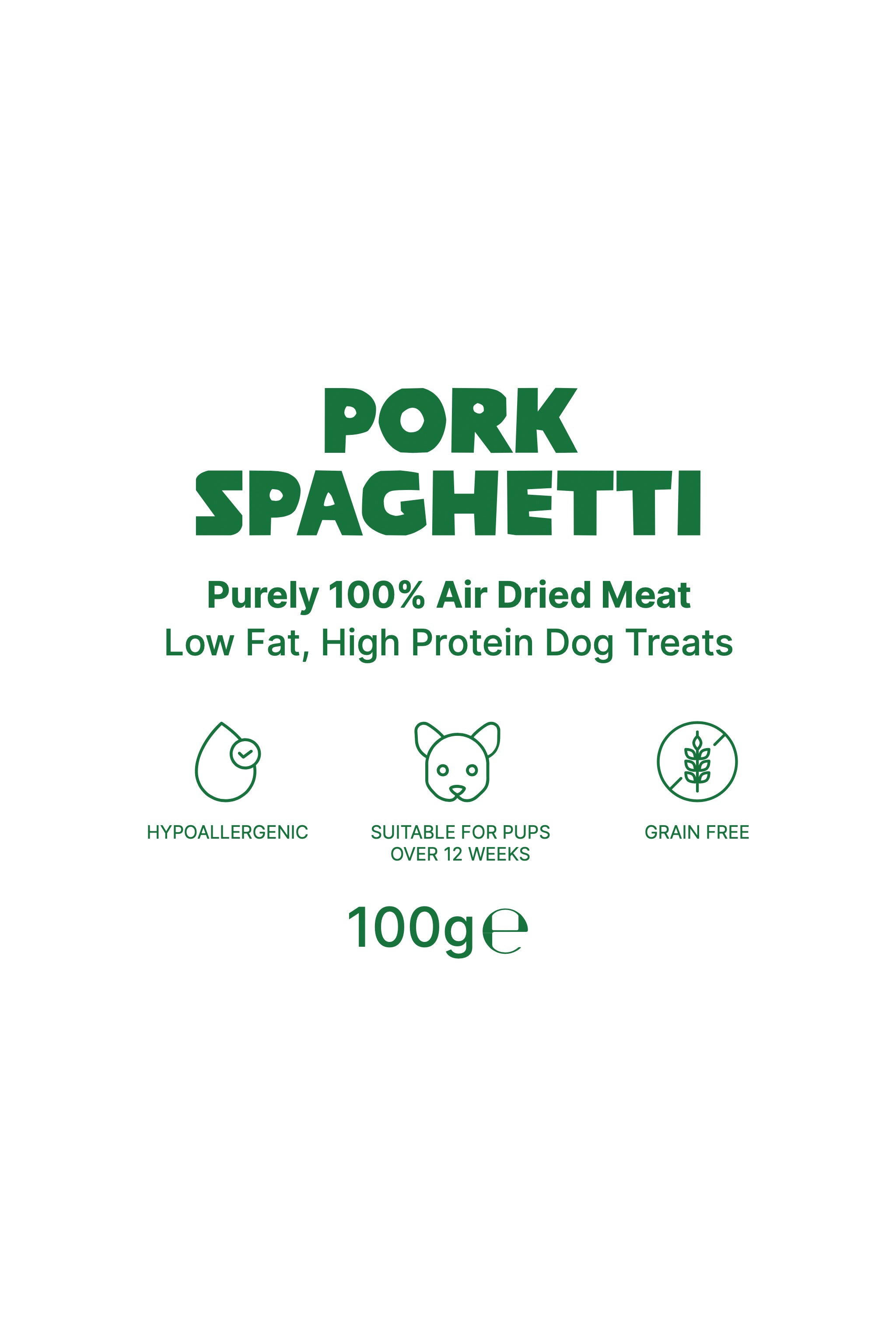 Pork Spaghetti Details - Natural Dog Treat